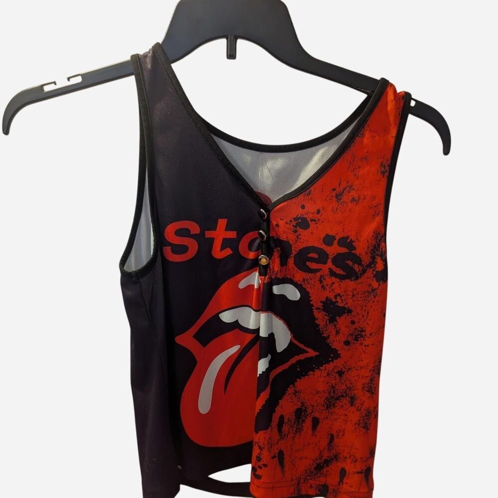 Other-normal Women's Red and Black Crop-top